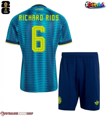 Kolumbie Richard Rios #6 Venkovní dres komplet pro Děti MS 2026 Krátkým Rukávem (+ Krátké kalhoty)
